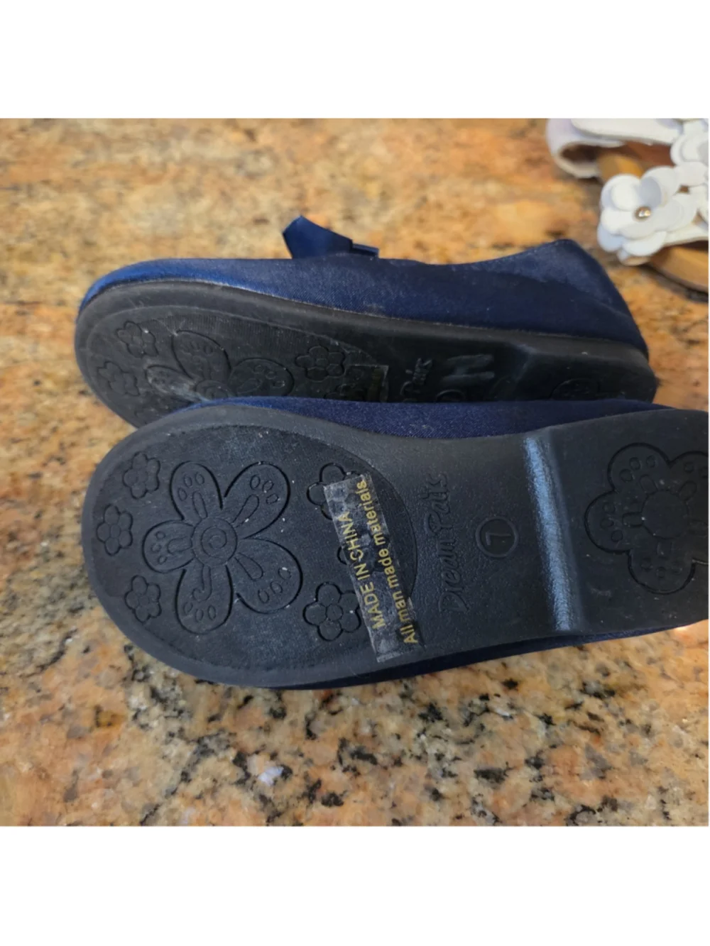 Girls Dream Pairs Navy Blue Dress Shoes Size 7